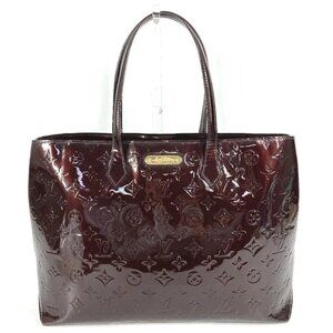 LOUIS VUITTON M91645 MonogramVernis WilshereMM Tote Bag shawl Shoulder Bag